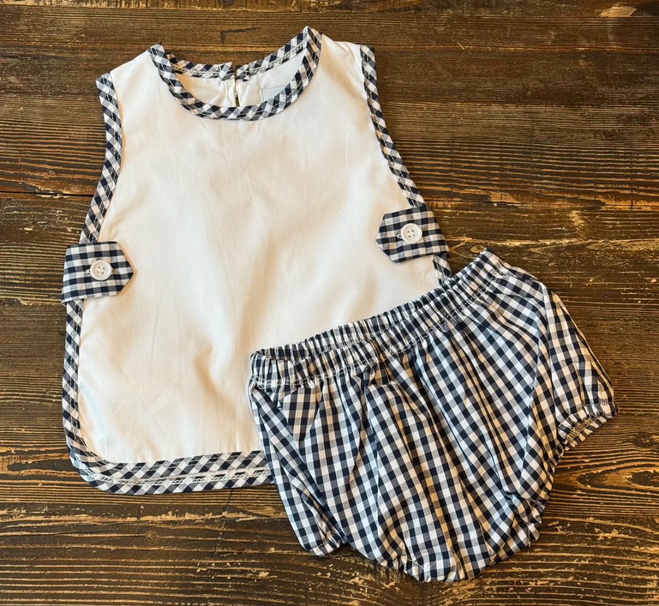 Gingham apron set