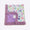 Purple floral ruffle lined blanket