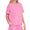 Solid candy pink short set