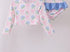 Blue bow floral ruffle long sleeve 2pc