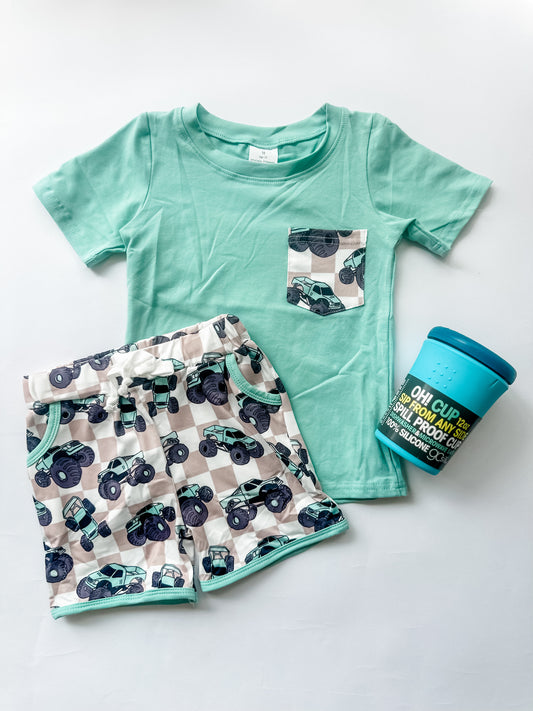 Monster truck short set
