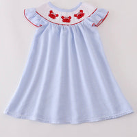 Seersucker crab dress