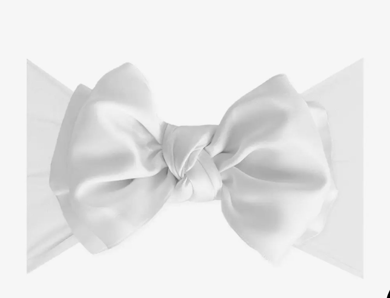 Satin fab soft headband bow