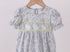 Floral smocked bunny bubble