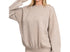 Acid wash oversized pullover - ash mocha