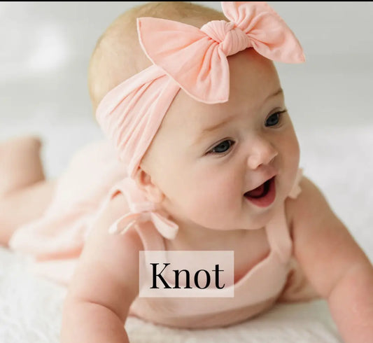 The original knot soft nylon headband bow