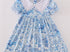 Blue toile girls dress