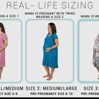 Cocoa labor & delivery gown