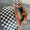 Checkered belt bag