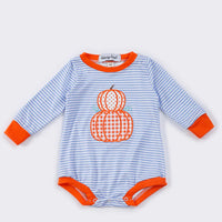Striped pumpkin boys bubble