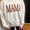 MAMA oatmeal knit sweater