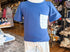 Navy blue gingham pocket short set