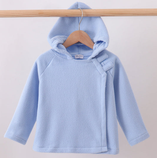 Blue fleece coat
