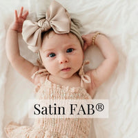 Satin fab soft headband bow