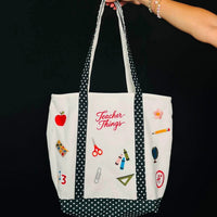 Teacher things tote bag