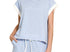 Striped blue short set