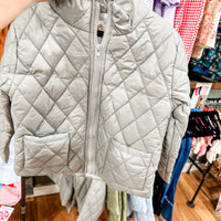 Grey quilted jacket