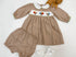 Smocked turkey gingham dress