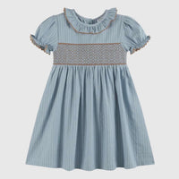 Blue smocked dress