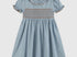 Blue smocked dress