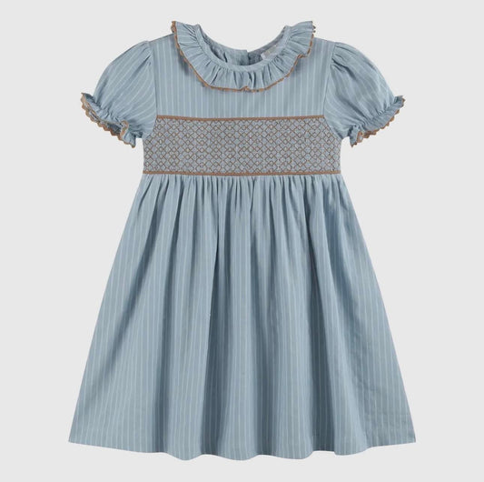 Blue smocked dress