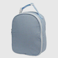 Blue gingham lunch bag- includes name/monogram