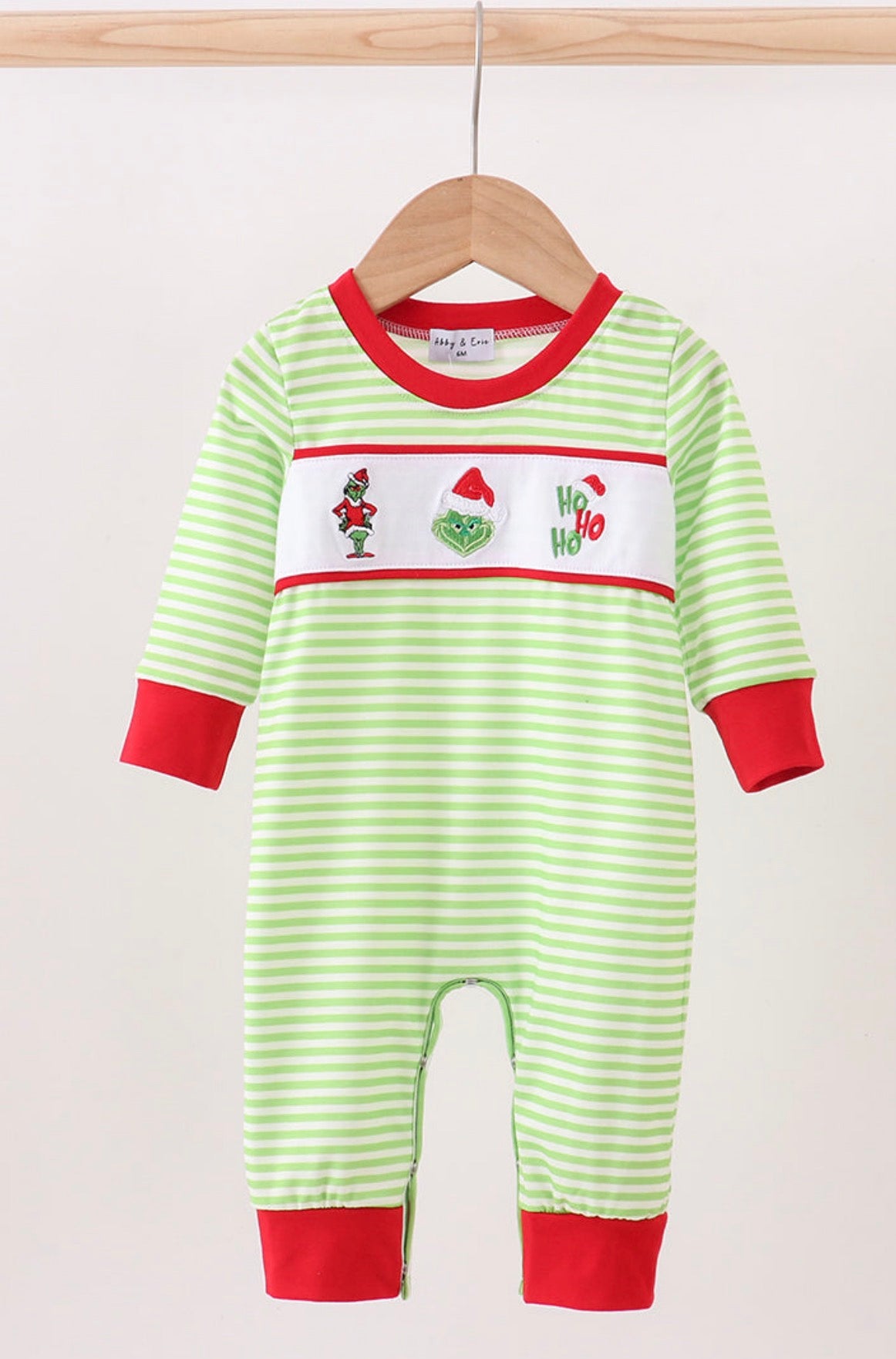 Green guy boys romper