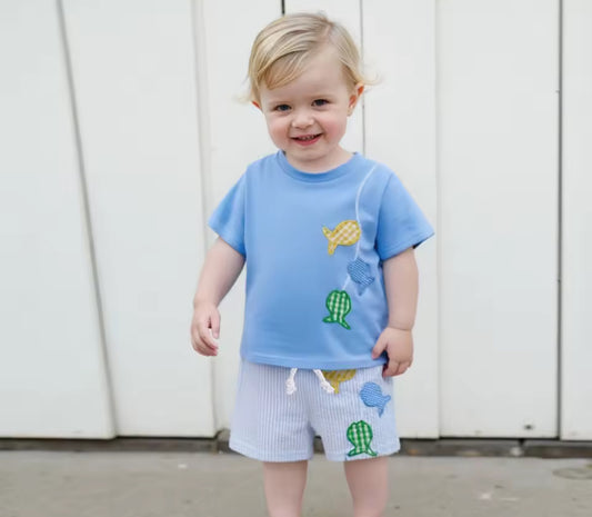 Fishing boys short set