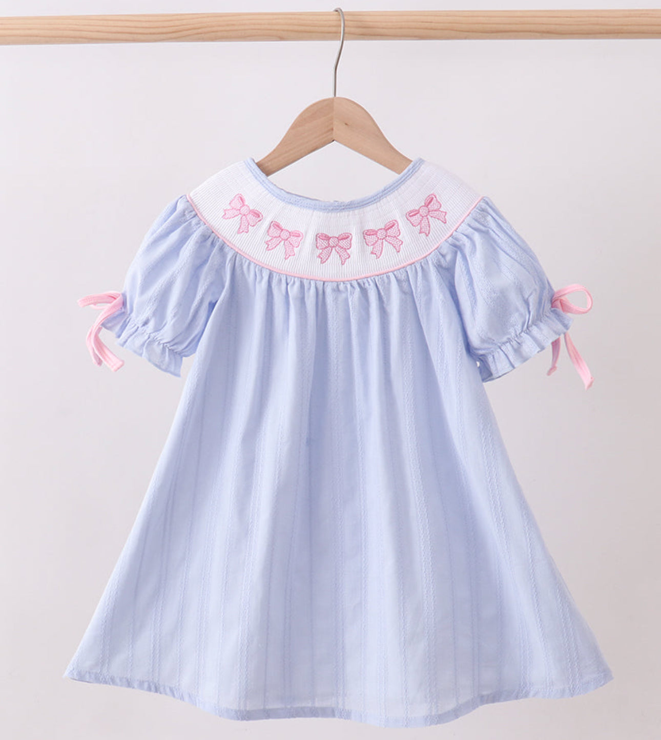 Smocked bow dress