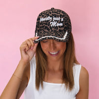 Literally just a mom leopard hat