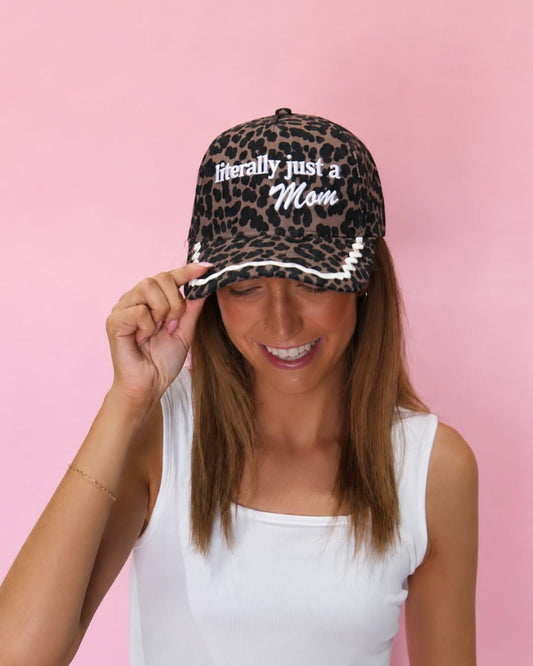 Literally just a mom leopard hat