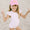 Princess crown bow back hat
