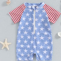 Patriotic swim one piece