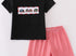Black Monster truck short set