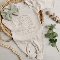 Rainbow baby romper - NB