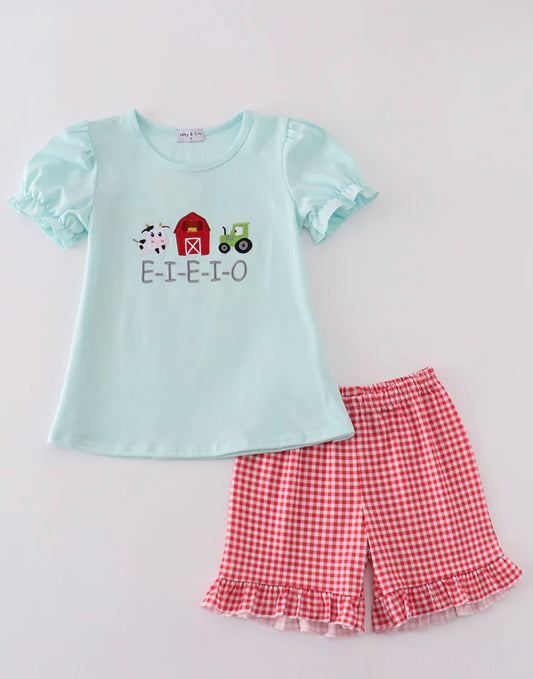 EIEIO girls short set