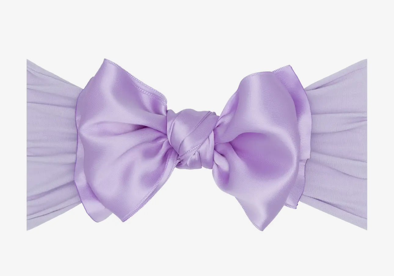 Satin fab soft headband bow