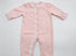 Pink lace trimmed footie