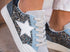 Blue sparkle sneakers