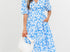 Blue floral dress