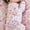Bows in bloom Ruffle bamboo footie