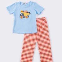 Boys pumpkin truck set
