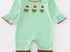 Green guy trio girls romper