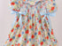 Red floral smocked dress