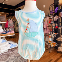 Sailboat striped boys  bubble