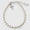 Silver Pearl baby baptism bracelet