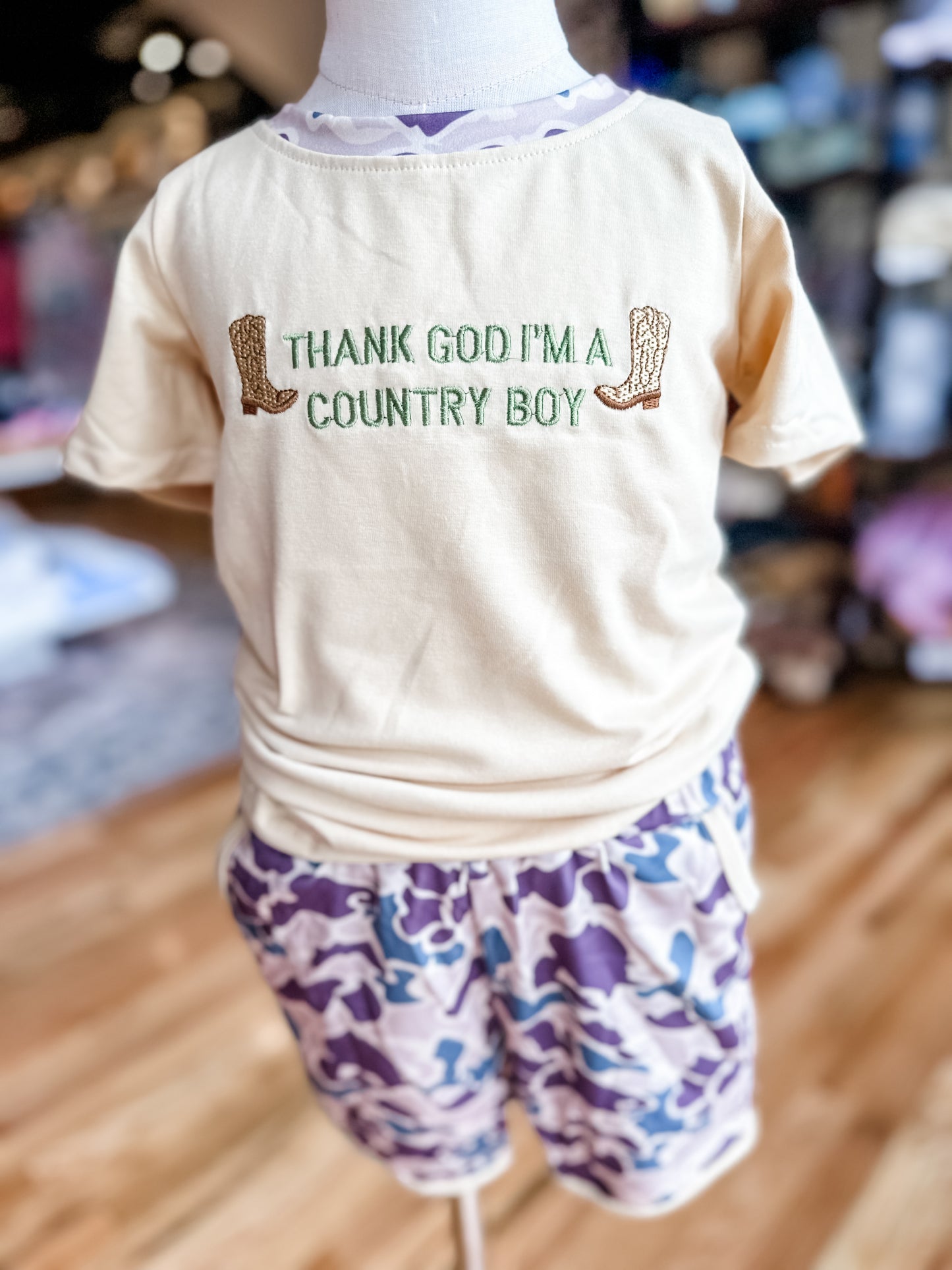 Thank god I’m a country boy short set