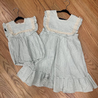 Striped girls bubble