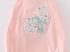 Pink floral bunny bubble