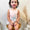 Pink floral bunny bloomer set